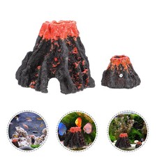 2 Pcs Fish Tank Mountain Cave