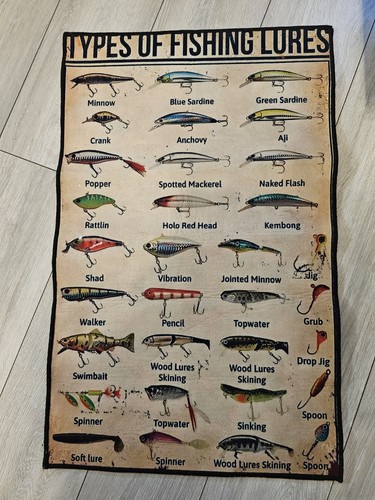 Vintage fishing lures hanger - fishing,