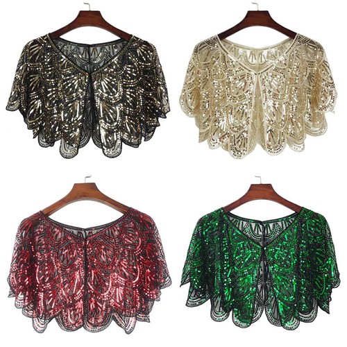 Cover sequins shawl - cover, up