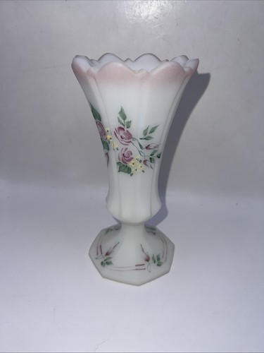 Vtg fenton white glass - fenton,