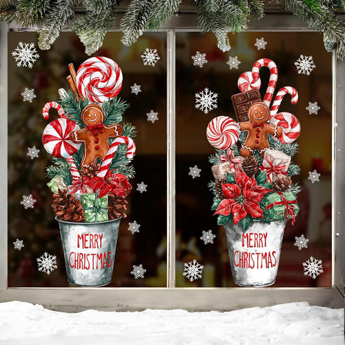 Christmas window clings - christmas,