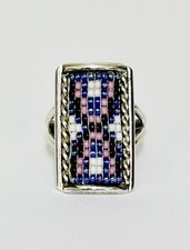 Raymond Yazzie Navajo Sterling Silver 925 Ring With Beads Award Winning Artist