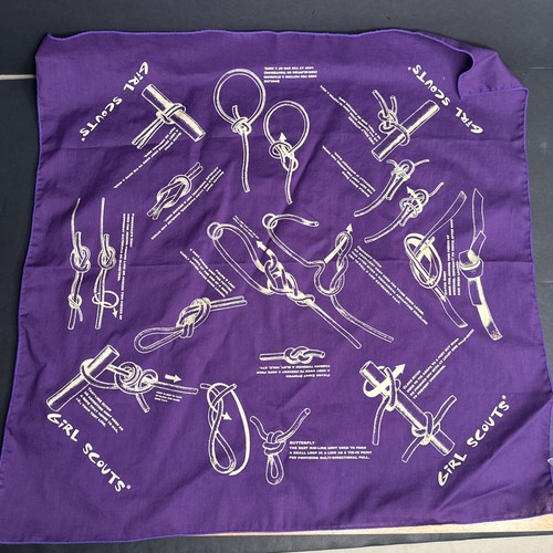 Vintage girl scouts bandanna - scouts,