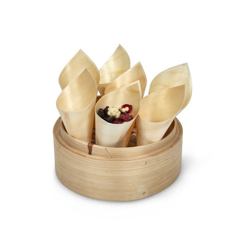 Round wooden steam - round,