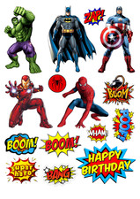 🍰AVENGERS MARVEL HEROES 🍰  edible Cake decoration  toppers  Icing