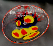 Vintage Czech Art Glass Large