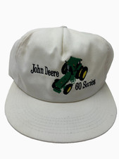 John Deere 60 Series Tractor Vintage K Products Hat Cap Snapback White  B74D