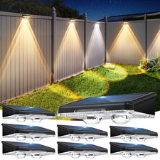 4/8X Solar Fence Wall Lights