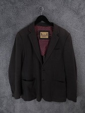 Spitalfields Clothing Co Jacket Mens 40R Black Blazer Chore Cotton Shooting Hunt