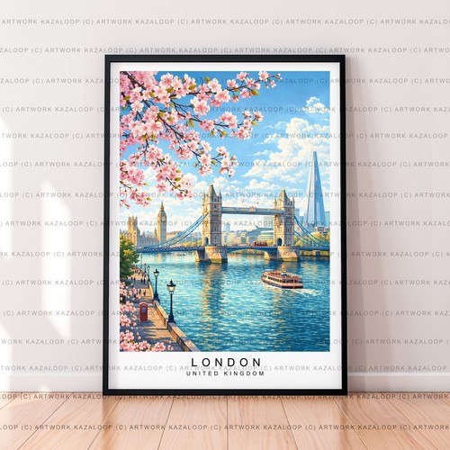 London travel poster unframed - poster,