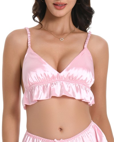 Satini sissy frilly ruffled - satini,