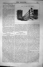 Antique Old Print Gate Keep Out Cattle Bray Dublin Architecture 1847 Builder