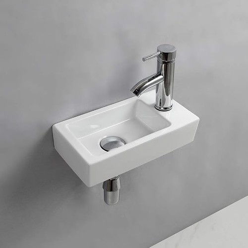 Wall hung basin sink - wall,