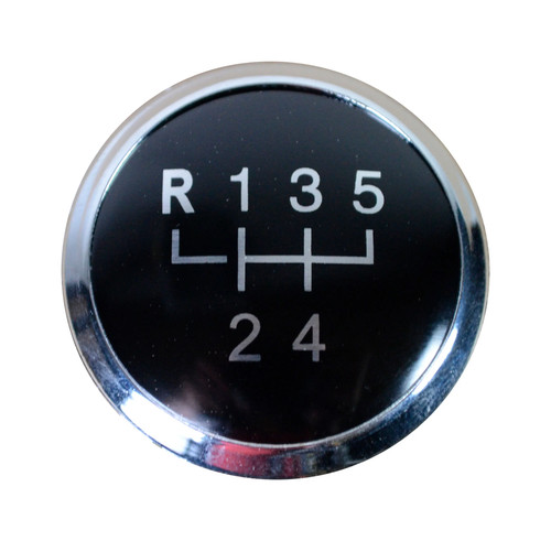 Gear knob badge speed black - gear,