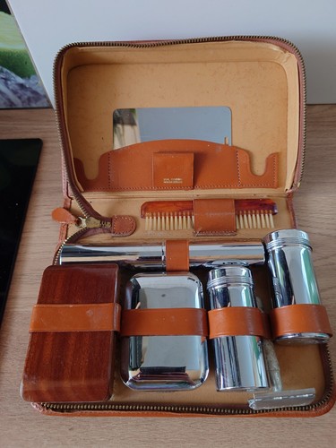 Vintage mens leather grooming - mens,