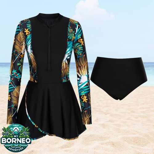 Womens piece rash - 2-piece, guard