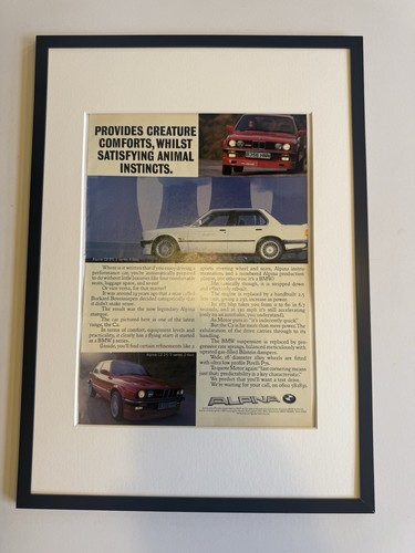 Framed mounted e30 bmw - bmw, alpina