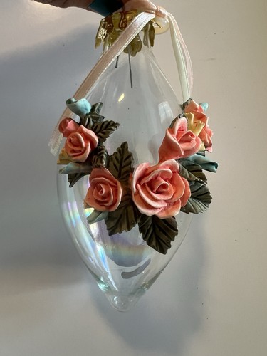 Vintage glass teardrop - vintage,