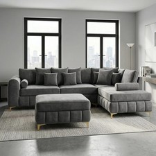 New Lilly Chaise Sofa - Grey