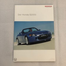 Honda S2000 Car Sales Brochure GERMAN Text European Market