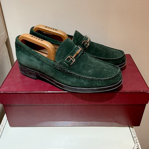 Mens bally green - mens, suede