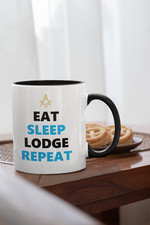Freemason Mug - Eat Sleep