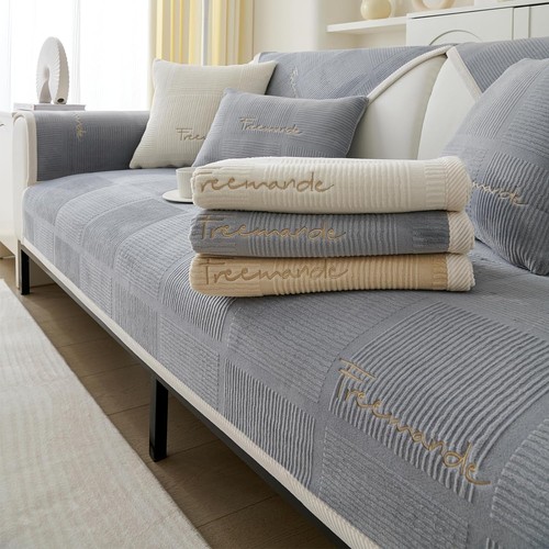 Thick plush sofa cover 4 - sofa, 1-4