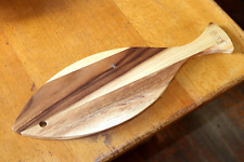 SIENI 45cm x 15 Wooden Fish Shape Serving Paddle Board Tray Cheese Kitchen Dish