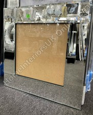 Square mirror bevelled glass