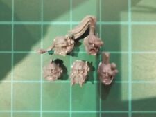 Warhammer 40K -  5 Space Wolves Scout heads OOP - 40k bits