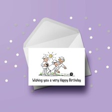 Lawn Bowls Birthday Card 01