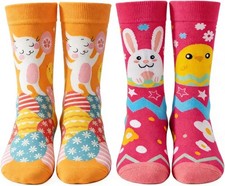 2 Pairs Easter Socks,Easter