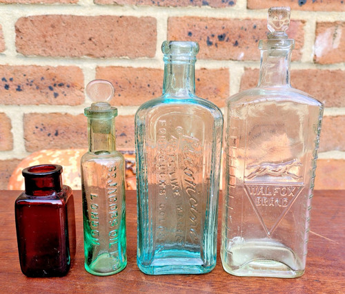 Vintage apothecary bottles 4 - bottles,