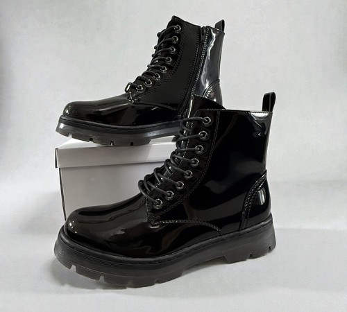 Women black faux patent - women's,