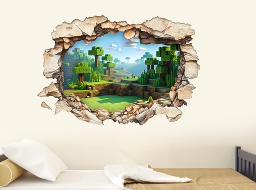 Pixel block wall decal - pixel, –