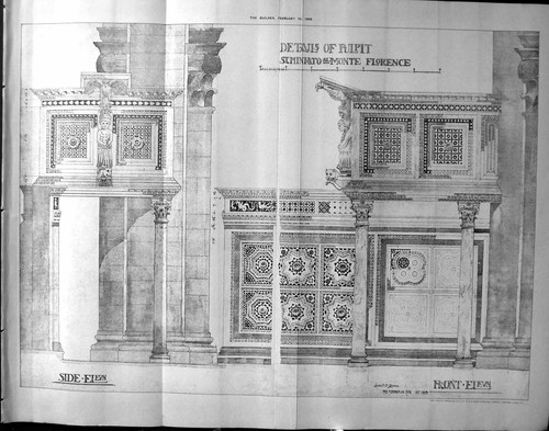 Old details pulpit monte - old,