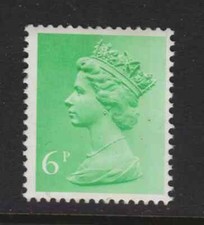 X870 U146da 6p Light Emerald Type III BROAD BAND FCP/PVAD Unmounted Mint.