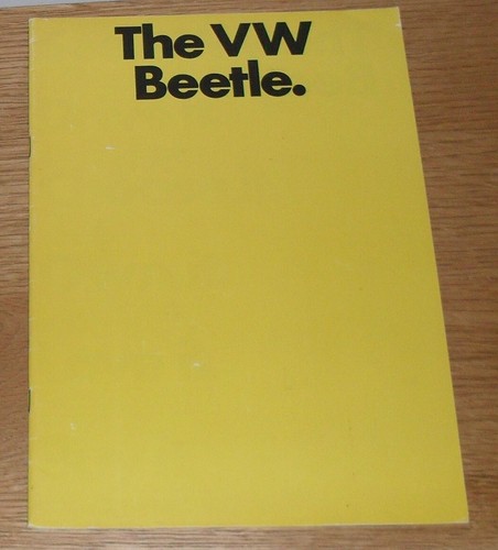 Volkswagen beetle brochure - vw,
