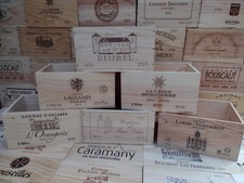 Wooden Wine Box Crate, 6 or 12 Bottle Size. French, Shabby Chic, Vintage *