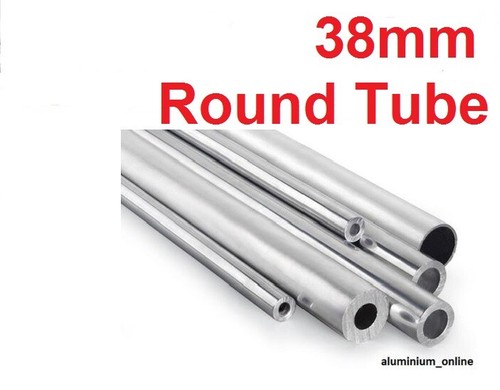 Aluminium round tube 38mm 2 - aluminium,