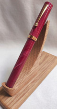 Sheaffer No Nonsense red marbled gold trim rollerball pen