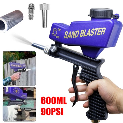 Hand held air sandblasting gun - hand,