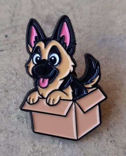 Alsatian puppy dog metal - puppy,