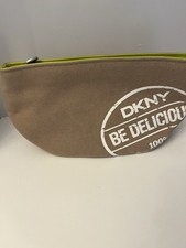 DKNY cosmetic bag new Burlap