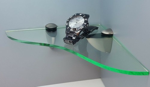 Acrylic corner safety shelf - acrylic,