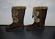 Ladies Black Wrangler Suede Fur-Cuffed Boot Size  uk 6