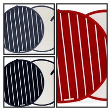 Butchers Stripe Chef Pad for Aga / hob lid cover - Made in England