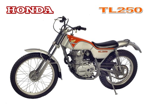 Honda poster tl250 1974 1975 - honda,