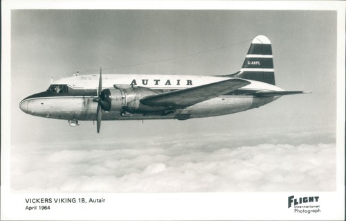 Aeroplane postcard vickers - postcard,
