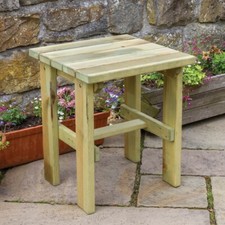 Small Garden Side Table Wooden Patio Table Zest Lily Side Table
